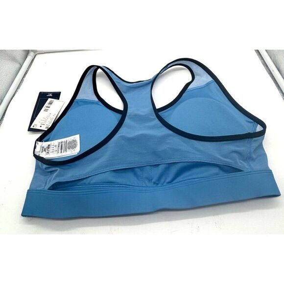 Reebok Plus Size Lux Vector Racer Sports Bra, Blue, Sz. 1X, Production Sample - Picture 5 of 8